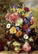 Floral, beautiful classical still life of flowers.101 unknow artist